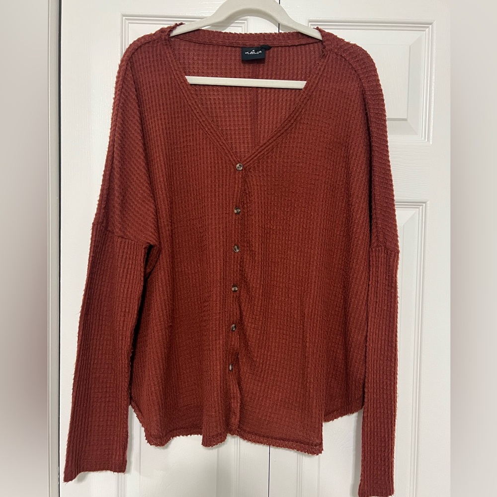 Urban Outfitters Out Frome Under Waffle-Knit Top